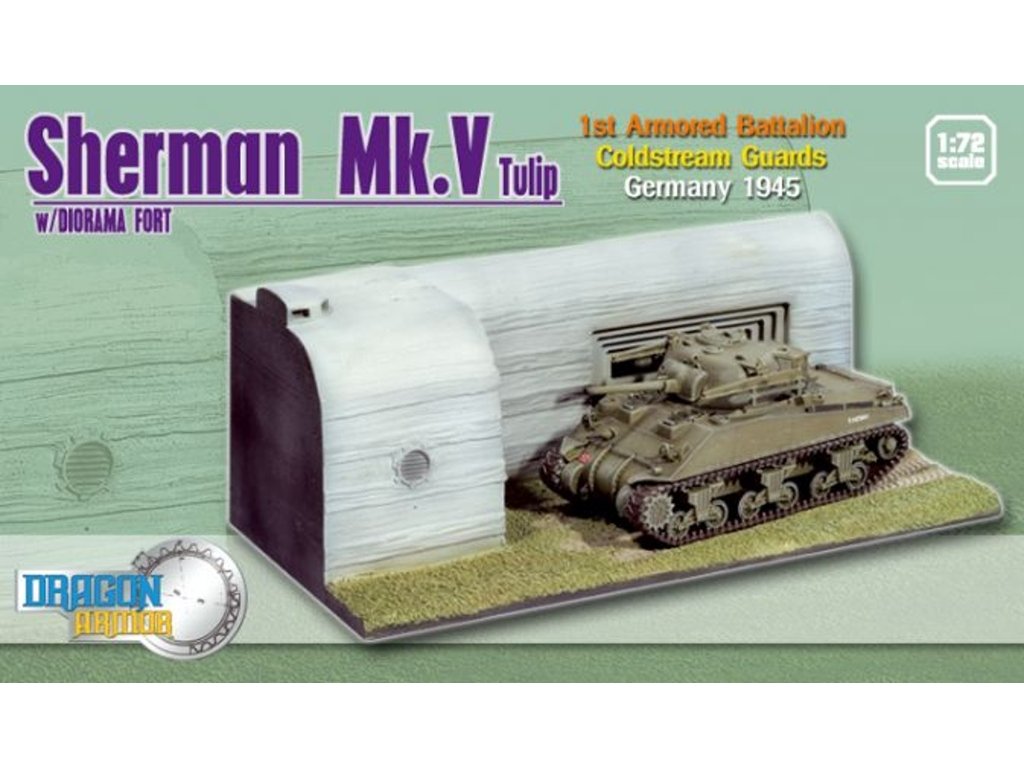 foto DRAGON - DIORAMA M4 SHERMAN MK.V TULIP, NĚMECKO, 1945, 1/72